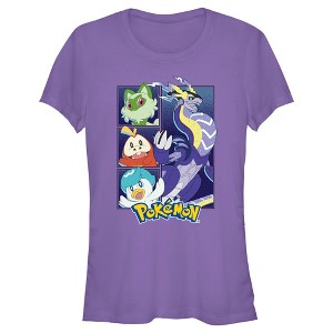 Juniors Womens Pokemon Miraidon Group T-Shirt - 1 of 4