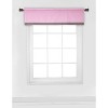 Bacati - Rod Pocket Window Valance Pin Dots Pink/Grey - 4 of 4