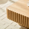 PAGED Square Coffee Table, Modern Side Table with Wood Veneer Tabletop, Compact Center Table for Living Room, Bedroom - 3 of 4