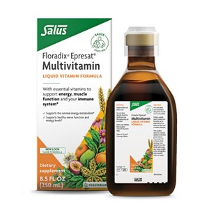 Floradix Epresat Adult Multivitamin - Daily Liquid Multivitamin with Vitamin A, Milk Thistle & More for Wellness - Vegetarian, Non-GMO - 1 of 4