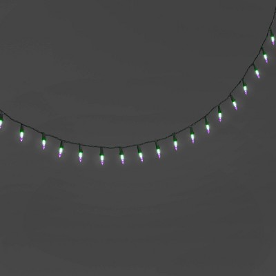 100ct LED Halloween Indoor Outdoor Double Filament String Lights Purple/Green/Black - Hyde and EEK! Boutique™