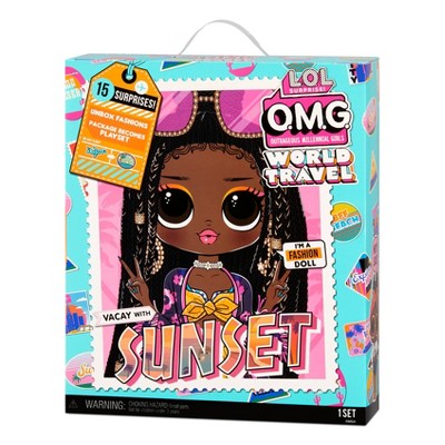 L.O.L. Surprise! O.M.G. World Travel Sunset Fashion Doll with 15 Surprises