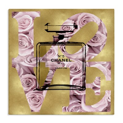 Stupell Industries Fashion Love Rose Perfume, 24" x 24"