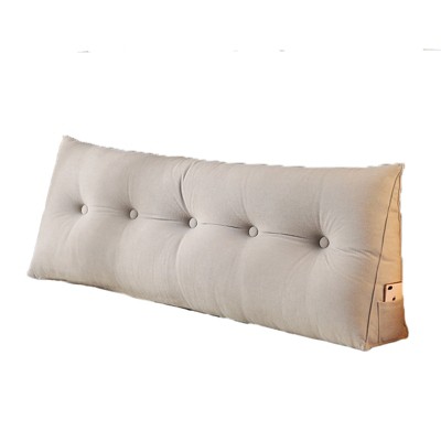 COWLOWN Triangular Headboard Backrest, Positioning Support Bed Rest Reading Pillows with Removable