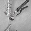 BWE Commercial Restaurant Pull Down 2-Handle Wall Mount Pre-Rinse Spray Utility Kitchen Faucet - 4 of 4