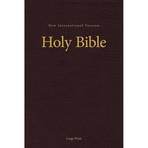 Niv, Pew And Worship Bible, Large Print, Hardcover, Burgundy - By ...