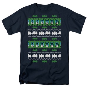 Men's Batman Christmas Sweater T-Shirt - 1 of 4