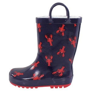 Hudson Baby Boys Rain Boots, Lobsters - 1 of 4
