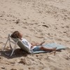 Sunnylife: Reclining Beach Chair - The Vacay Olive Stripe, Adjustable Backrest - 3 of 4