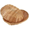 Aoibox 20 Pack Handwoven Oval Plastic Basket, Woven Tabletop Fruit Vegetables Food Serving Basket for Home, Kitchen, Restaurant - 4 of 4
