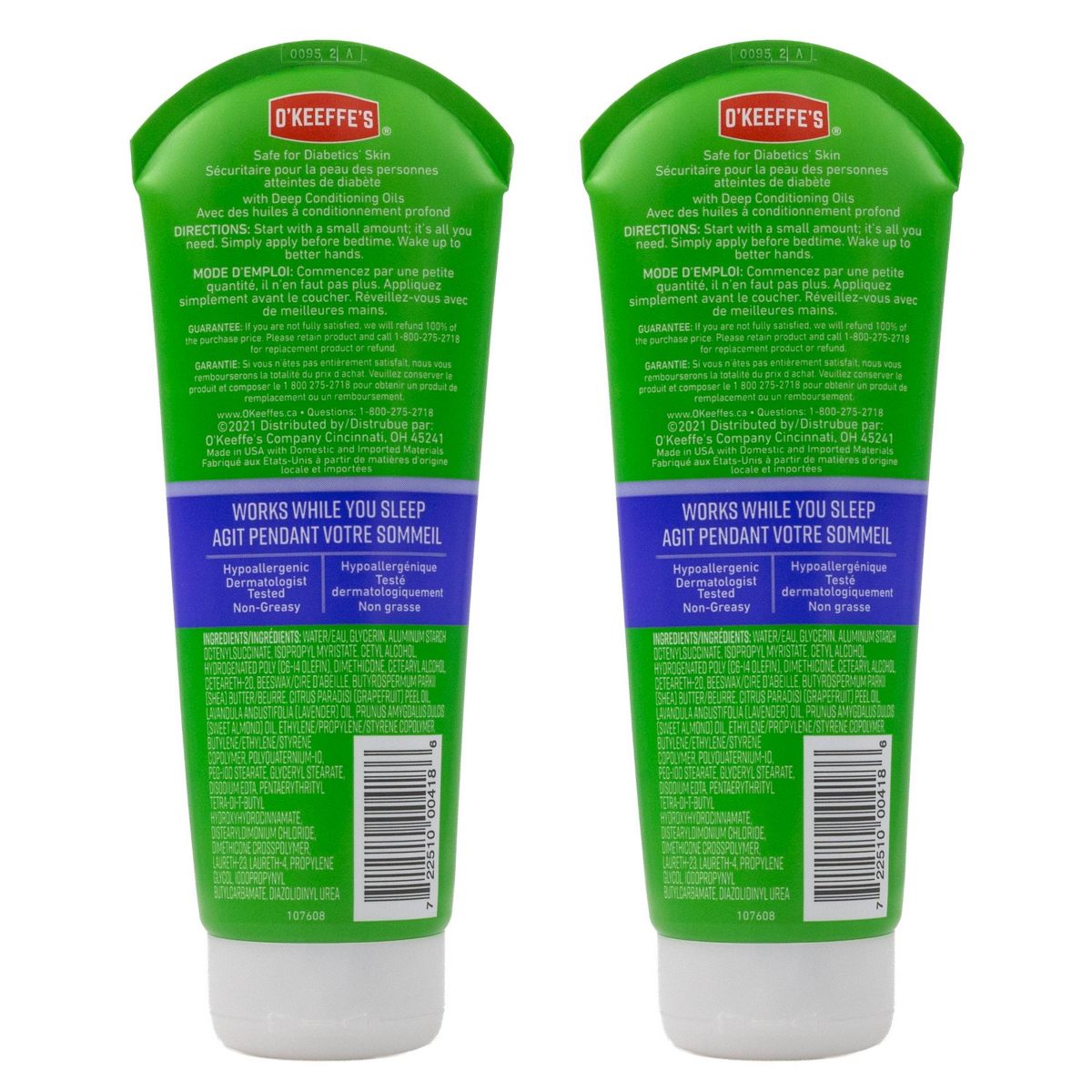 O'Keeffe's Working Hands Night Treatment Lotion - 14oz/2pk - thumbnail 2