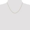 Black Bow Jewelry 0.75mm, 14k Yellow Gold, Cable Chain Necklace - 2 of 4