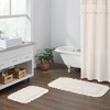 Burlap Antique White Bathmat 27x48  VHC Brands - 2 of 3