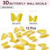 Unique Bargains Room 3D Butterfly Wall Stickers 12 Pcs - 2 of 4