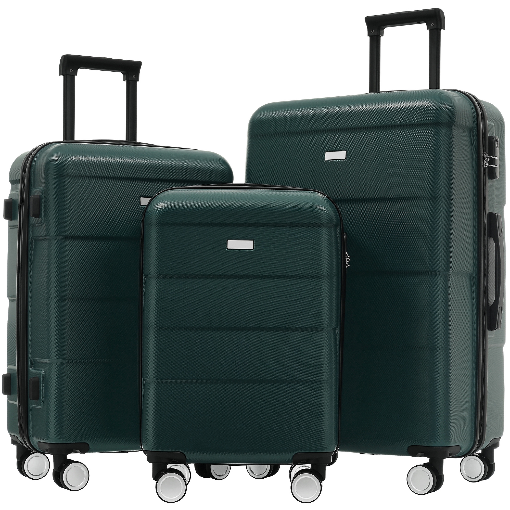 Merax 3-Piece ABS Hardshell Spinner Luggage Set