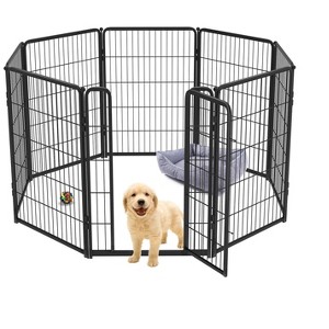 FXW Homeplus Indoor Dog Playpen - Stress-Free and Safe Play,Panels for Puppy and Small Dogs, Black│Patented - 1 of 4