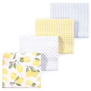 Luvable Friends Little Treasure Flannel Receiving Blankets 4pk - 1 of 1