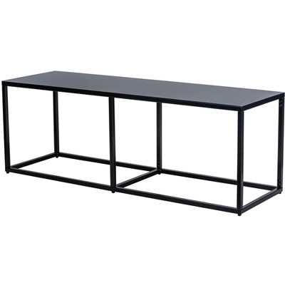 Nordlys Industrial Black Metal Bench Industrial Style Upholstery Entry