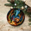 Enchanted Camper Gnome Forest Haven Ornament, Magical Twilight Christmas Ornament| OrnamentallyYou - 4 of 4