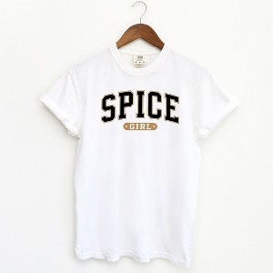 Simply Sage Market Women's Spice Girl Varsity Short Sleeve Garment Dyed Tee - 1 of 2