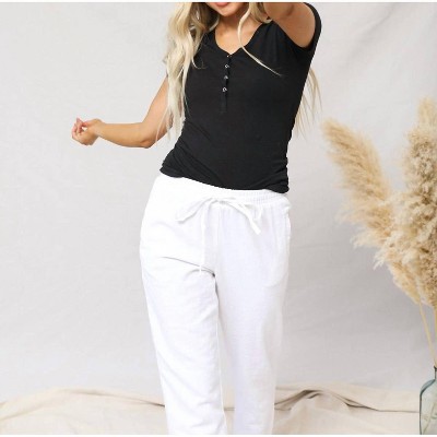 Henley Half Snap Top