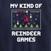 Boys' - Instant Message - My Kind Of Reindeer Games Christmas Graphic Long Sleeve Fleece Sweatshirt - 2 of 4