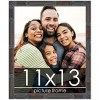 PosterPalooza | 11x13 Thin Bamboo Picture Frame, UV Acrylic, 2 Finishes - Gold and Brown - 2 of 4