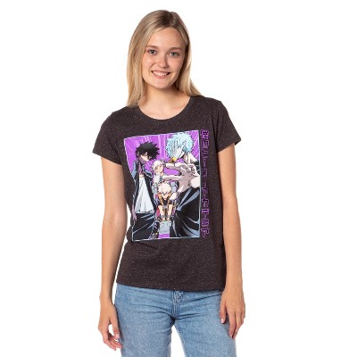 My Hero Academia Women's Villain Character Box Anime Speckled T-Shirt