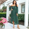 Anna-Kaci Women's Casual Boho Off Shoulder Gone With The Wind Dress - 2 of 4