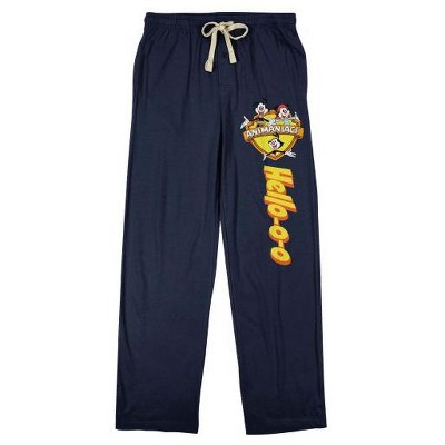 The Animaniacs Hello-o-o Men's Black Graphic Sleep Pants