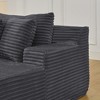 83" Corduroy Lazy Sectional Sofa Bed with High-Density Foam, No Assembly Required - 4 of 4