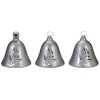 Northlight Lighted Musical Bells Christmas Decorations - 6.5" - Silver - Warm White - Set of 3 - 3 of 4