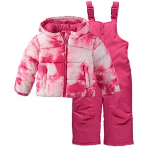 Rothschild Little/Big Girls' Ski Jacket and Snowbib Snowsuit Sets - 1 of 3