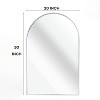 KTMBDW Arch Bathroom Mirror, Wall Mounted Vanity Metal Frame Mirror for Bedroom, Entryway, Living Room - 3 of 4
