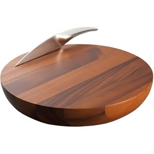 nambe Harmony Cheese Board with Knife - 1 of 3