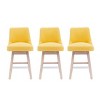 WestinTrends 26" Upholstered Swivel Counter Height Bar Stools (Set of 3) - 3 of 3