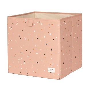 3 Sprouts Recycled Fabric Storage Cube - 13" - Terrazzo Clay - 1 of 4