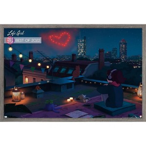Trends International Lofi Girl - Best of 2022 Framed Wall Poster Prints - 1 of 4