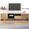 VYNXARIA Sleek Modern TV Stand with 2 Cabinets & Open Storage for TVs up to 85inch - 2 of 4