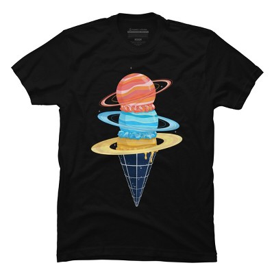 Men's Design By Humans Space-Time Cone-Tinuum By TenkenNoKaiten T-Shirt