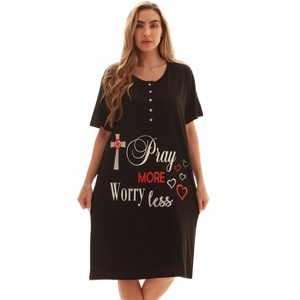 Just Love Short Sleeve Nightgown Sleep Dress for Women - 1 of 3
