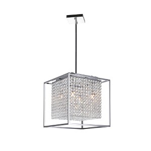 CWI Lighting Cube 5 Light Chandelier With Chrome Finish - 1 of 3