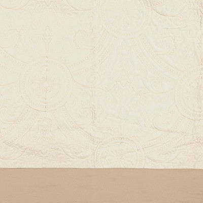 Ivory Full Medallion Quilted Bedspread Set