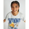 Women's Winnie the Pooh Oversized Graphic Pajama T-Shirt - Gray - 4 of 4