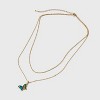 Bella Uno Bellissima 14K Gold Dipped Butterfly Moodstone Multi-Strand Necklace - Gold - 3 of 4