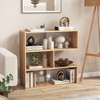 Costway 3-Shelf Concave/Convex Bookshelf Room Organizer with Anti-Toppling Device Freestanding - image 4 of 4