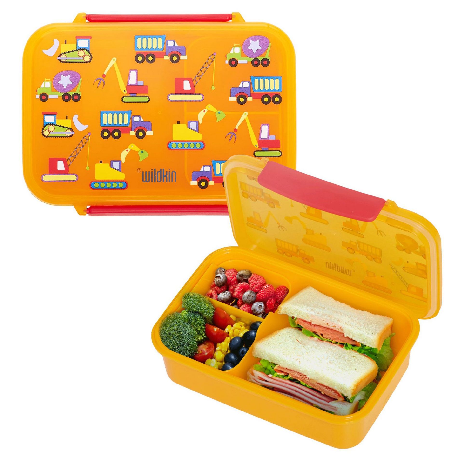 Wildkin Kids Reusable Food Container Bento Box  - Under Construction