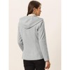INSPIRE CHIC Women's Casual Winter Outwear Hooded Button Toggle Duffle Coat - 4 of 4