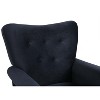 NicBex Modern Rocking Chair with Side Pocket, Upholstered Accent Chair with Wood Legs, High Back Living Room Chair for Bedroom - 4 of 4