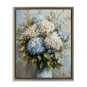 Stupell Industries Muted Classic Hydrangeas Floating Frame Canvas Art - 1 of 4